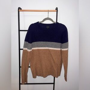J.Crew Merino Wool Sweater in Colorblock Medium